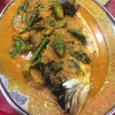 Nyonya steamed fish head, one of the restaurant's signature dishes.
