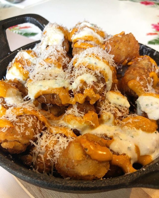 Loaded tater tots.