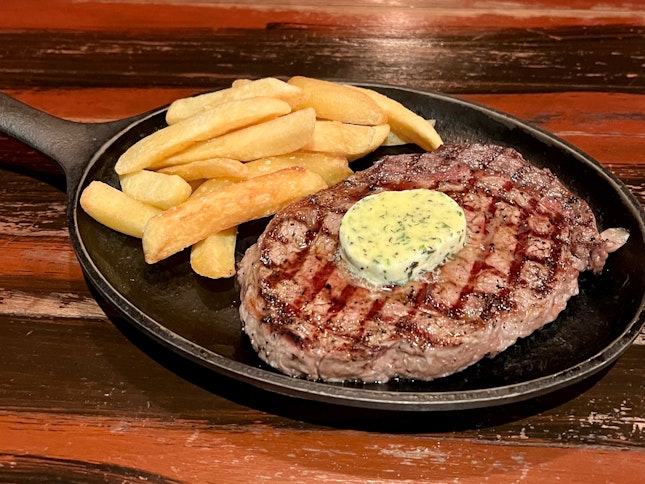 Woodfire-Grilled Ribeye Steak