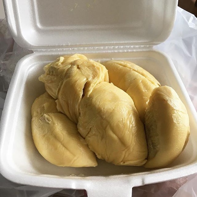 Bitter durian 😍 $25 for a box from Pasar Malam Punggol.