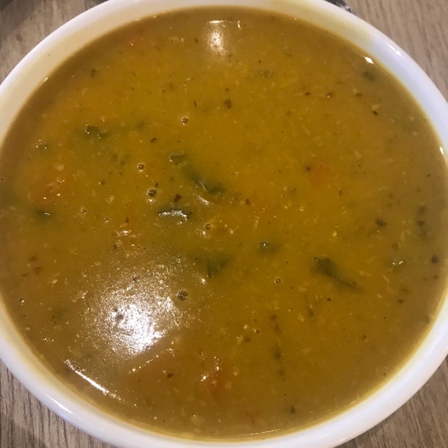 Kale Pumpkin Lentils Soup