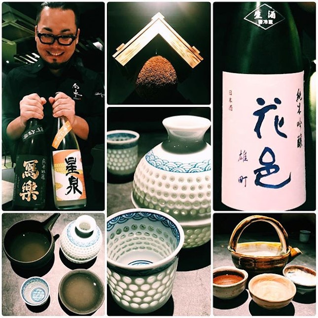 Superb selection of sake at Kappo Shunsui.