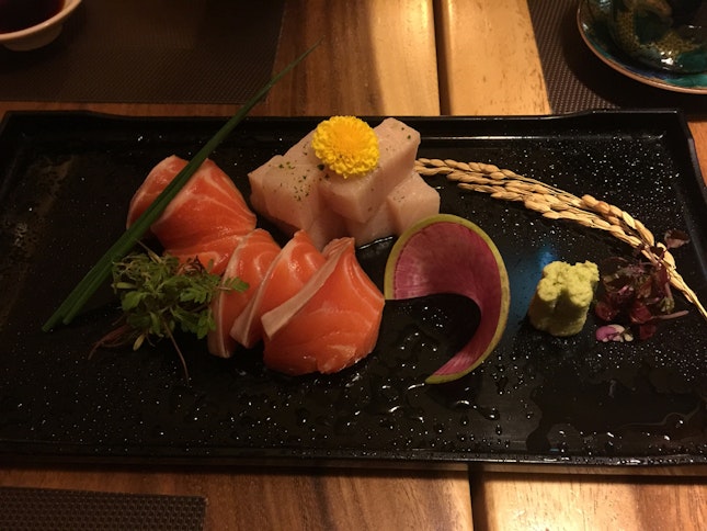 King Salmon Sashimi ($22++/5pcs) & Swordfish Sashimi ($30++/5pcs)