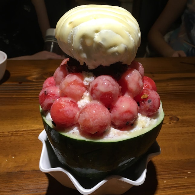 Watermelon Bingsu! ($18)