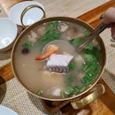 Tom Yum Clear Soup ($20 — Non-spicy)