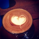 a shot through the heart and you're to blame~ #latte from sarnies just now.