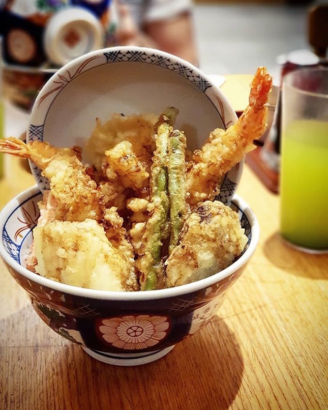 So glad to have a great #tendon place to go to every time the #tempura w #sushirice craving strikes!