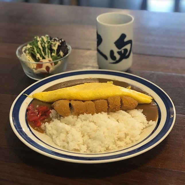 Tonkatsu Curry Rice with Omelet  #food #foodporn #burpple #zomato #eatdrinkkl #cafehopmy #japanesefood #japanesecurryrice #omelet