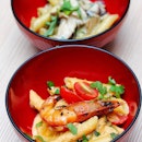 [Chow Fun] - If you have limited stomach space to try all the 18 Asian and Western inspired noodle dishes, then I would recommend spending your dollar on the Pink Shrimp Pasta ($2.90) and Wild Mushroom & Truffle Pasta ($2.90).