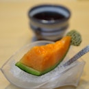 [Sushi Chiharu] - Love the sweet and juicy Japanese Melon that wrap up our omakase dinner.