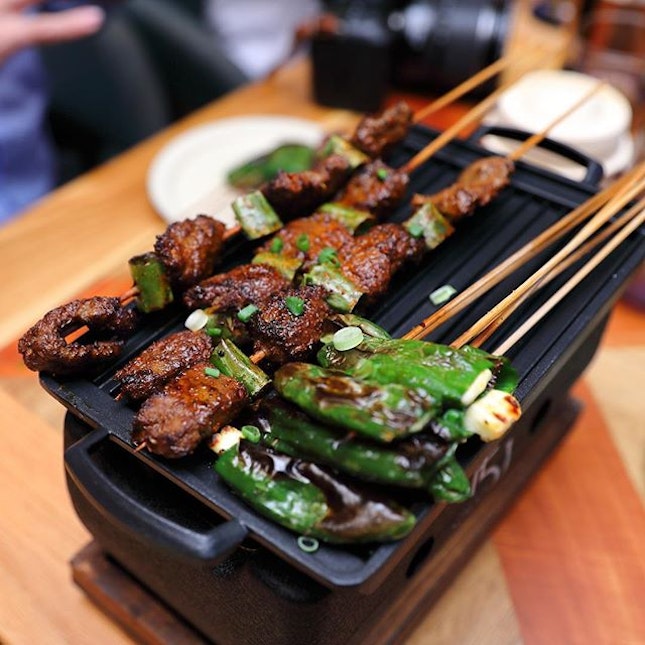 [51 Soho] - Perfect with the cocktails and drinks are the charcoal grilled skewers dusted with addictive spice dust.