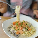 [Spinelli Coffee Company] - Carbonara Pasta to fill up the hunger?
