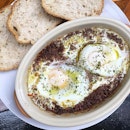 Corned Beef with Baked Eggs ($16)