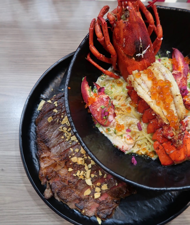 4) Life’s Intensity On A Plate (wagyu/ Lobster With Uni Cream Ramen) ($98++)
