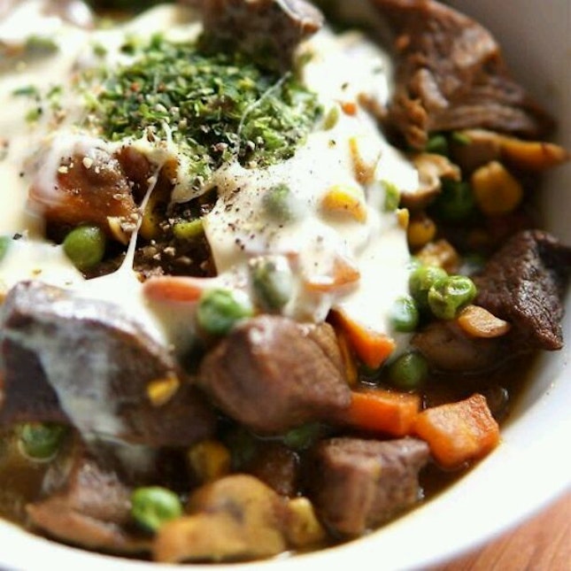 Ox Tail Soup With Pearl And Cream