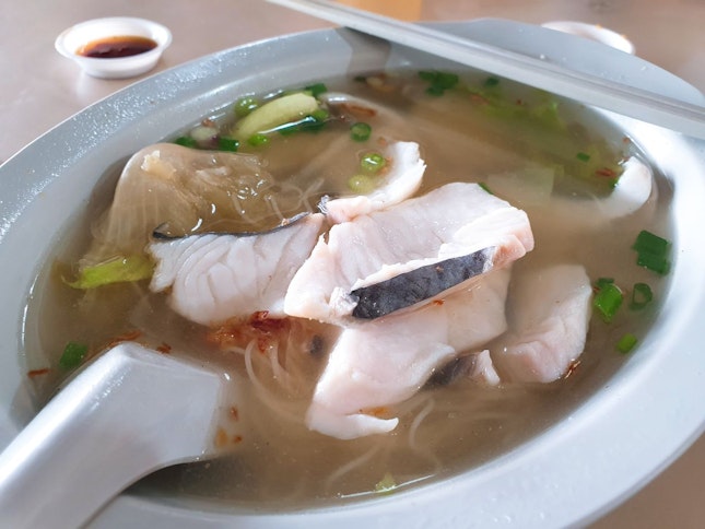 Sliced Fish Mee Sua Soup ($6)