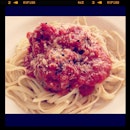 Meatball pasta for #lunch