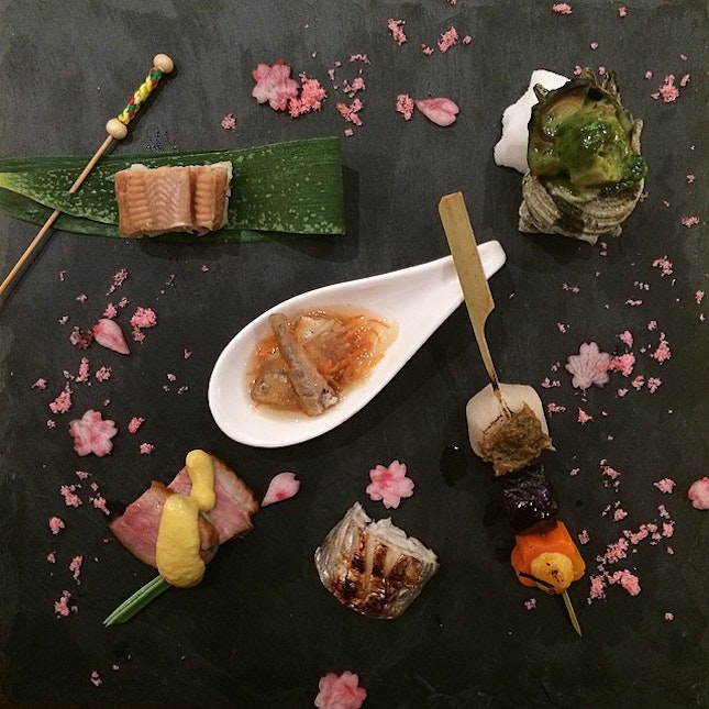 Appetizer for 10-course Kaiseki Dinner 