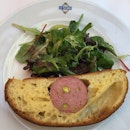 Warm sausage with pistachio in brioche #burpple #Lyon #France