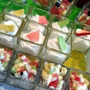 Fruit and Yoghurt cups.
