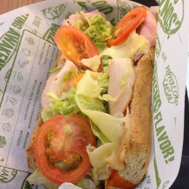 Bacon club for lunch #quiznos #yummy #lunch #subsandwich