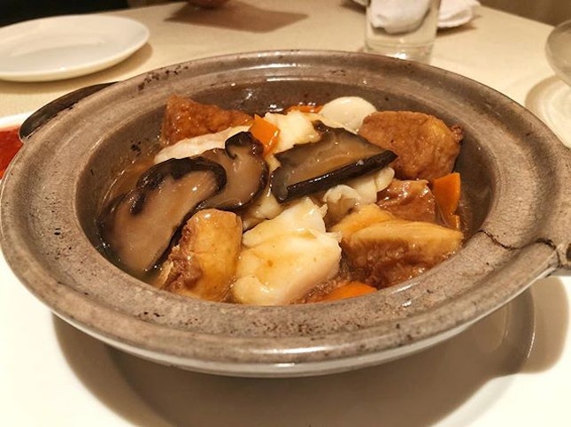 Claypot dish that has all what the kid loves.