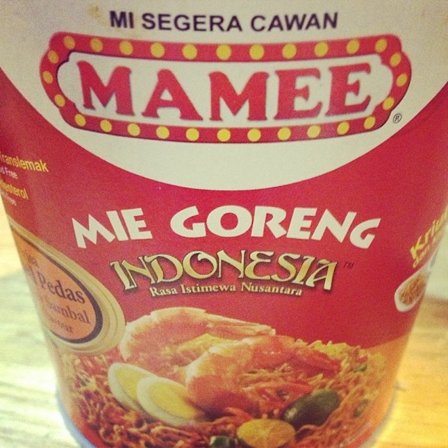 #instant #dry noodle #Mamee #Mie Goreng #Lunch #nice #first try