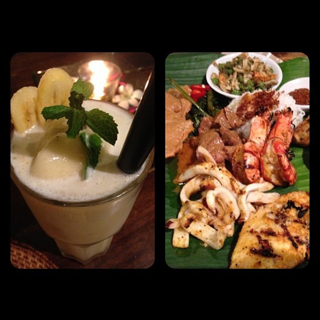 Nasi campur and Banana juice 😘 #foodies #foodporn #instalove #instafood #yummy