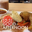 Having $8.90 Nasi Brayani Curry Chicken set with a cup of Teh Tarik as my #lunch….