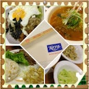 Bibimbap, kimchi, galbi #korean #instafood #instayum #instapic
