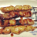 Japanese yakitori synonymous to pinoy's chicken and pork inasal.