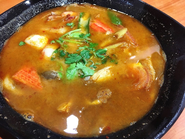 Prawn/seafood Tom Yum Soup ($8/$12)