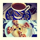 Turkish Coffee And Hommous