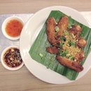 lunch #somtamnua #chickenfried #garlic #thailand #bangkok #lunch #love #menu