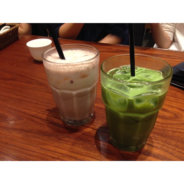 Matcha Latte & Azuki Latte