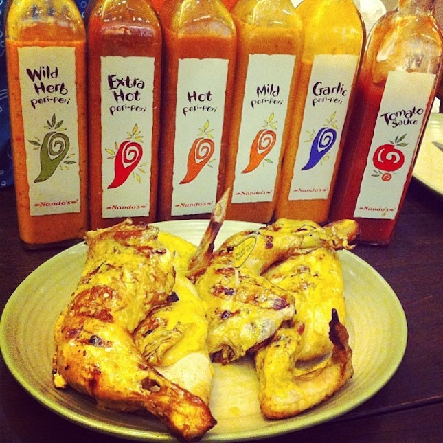Nando's 😁 🐣🐣 whole chicken with sauce